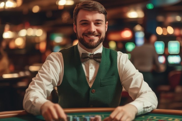 Antarmuka platform huskyslot dengan menu permainan slot, sportsbook, dan live dealer